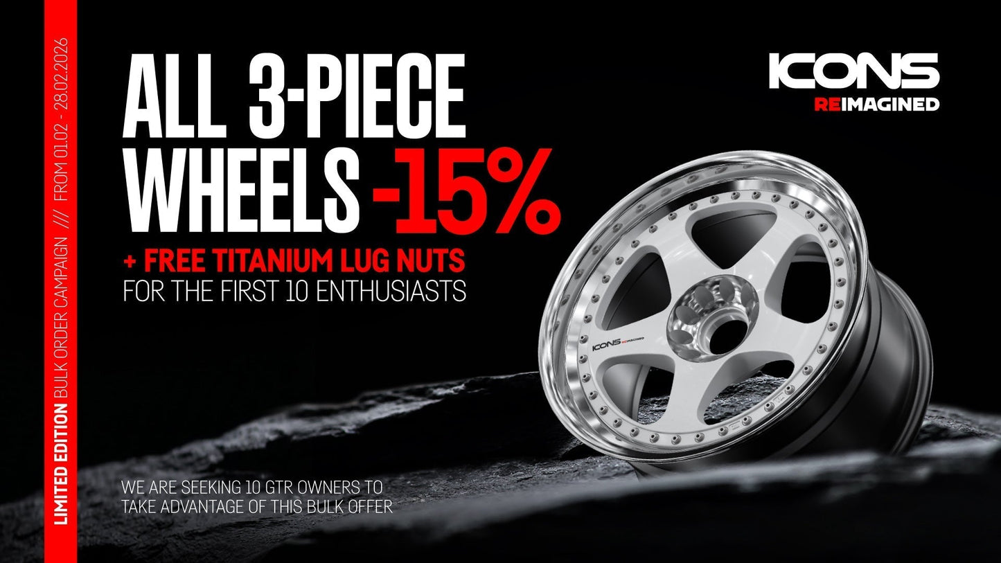 Winter Campaign -15%  on 3-piece wheels