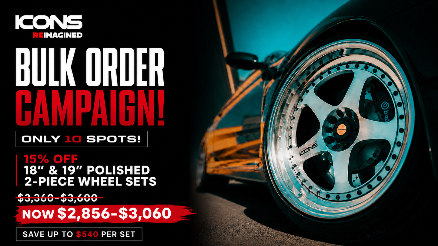 Summer Campaign -15% on 2-piece wheels